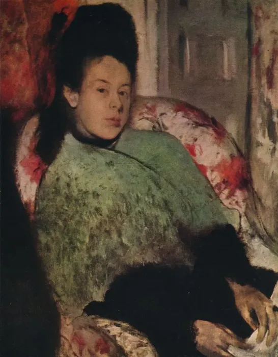 Framed Print : Portrait of Elena Carafa, c1875. Artist: Edgar Degas Framed Print : Portrait of Elena Carafa, c1875. Artist: Edgar Degas