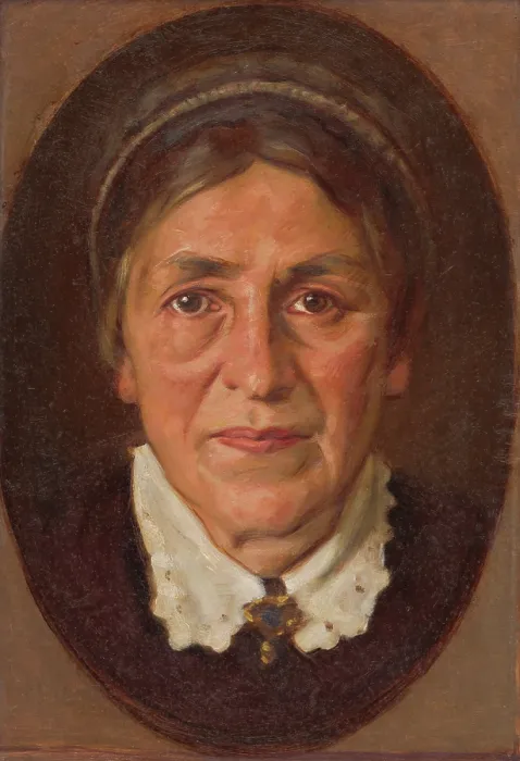 Framed Print : Portrait of Elena Marotha Soltesova, around 1925. Creator: Milan Thomka Mitrovsky
