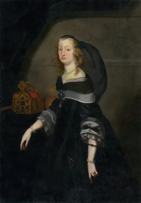 Framed Print : Portrait of Eleonor Mantova (Portrait of Noblewoman), after 1650. Creator: Unknown Framed Print : Portrait of Eleonor Mantova (Portrait of Noblewoman), after 1650. Creator: Unknown
