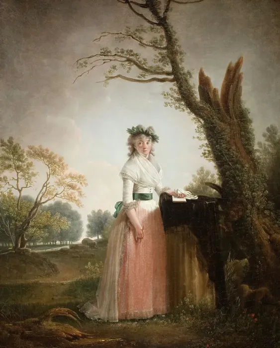Framed Print : Portrait of Eleonora Chigi, Princess of Teano, 1793. Creator: Jacques Henri Sablet Framed Print : Portrait of Eleonora Chigi, Princess of Teano, 1793. Creator: Jacques Henri Sablet