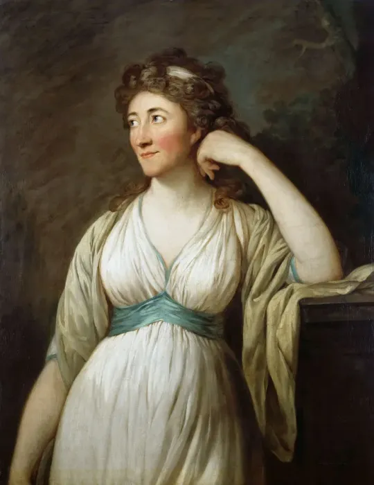 Framed Print : Portrait of Elisa von der Recke (1754-1833), 1795-1796. Creator: Graff, Anton (1736-1813)