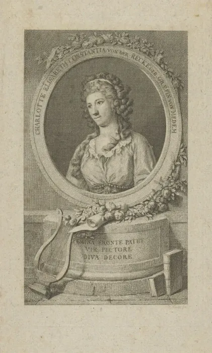 Framed Print : Portrait of Elisa von der Recke (1754-1833), 1792. Creator: Anonymous Framed Print : Portrait of Elisa von der Recke (1754-1833), 1792. Creator: Anonymous