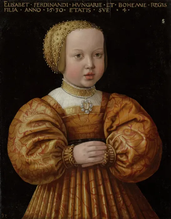 Framed Print : Portrait of Elisabeth of Austria (1526-1545), Aged Four. Creator: Jakob Seisenegger Framed Print : Portrait of Elisabeth of Austria (1526-1545), Aged Four. Creator: Jakob Seisenegger