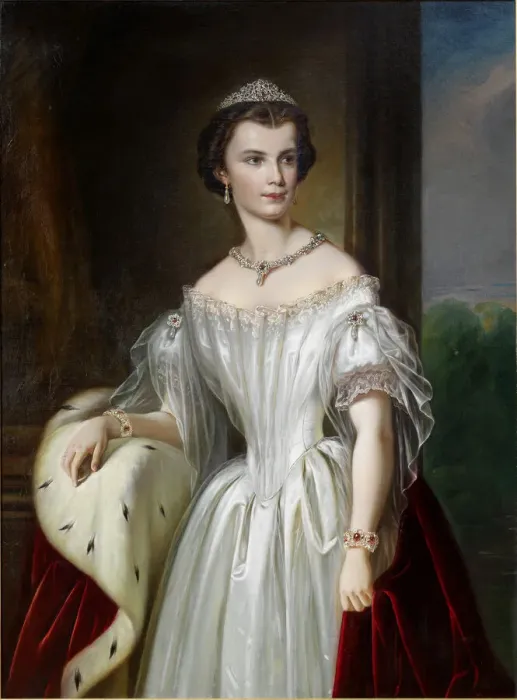 Framed Print : Portrait of Elisabeth of Bavaria, 1854. Creator: Anonymous Framed Print : Portrait of Elisabeth of Bavaria, 1854. Creator: Anonymous