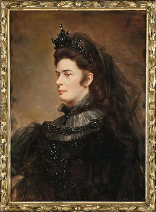 Framed Print : Portrait of Elisabeth of Bavaria, c1890. Creator: Anonymous () Framed Print : Portrait of Elisabeth of Bavaria, c1890. Creator: Anonymous ()