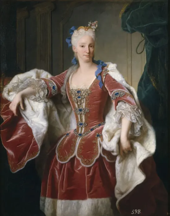 Framed Print : Portrait of Elisabeth Farnese, Queen consort of Spain, 1723. Artist: Ranc, Jean (1674-1735) Framed Print : Portrait of Elisabeth Farnese, Queen consort of Spain, 1723. Artist: Ranc, Jean (1674-1735)