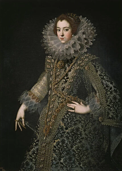 Portrait of Elisabeth of France (1602-1644), Queen consort of Spain, c. 1620. Artist: Anonymous