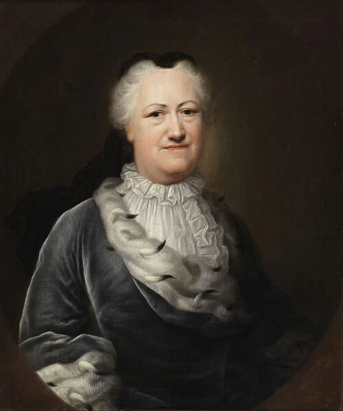 Portrait of Elisabeth Sophie Marie, Princess of Brunswick-Wolfenbuttel (1683-1767), 1747. Artist: Denner, Balthasar (1685-1749)