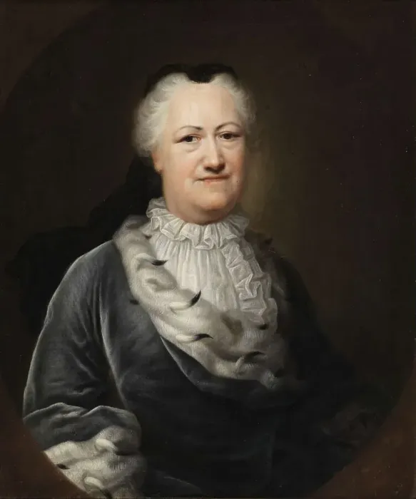 Framed Print : Portrait of Elisabeth Sophie Marie, Princess of Brunswick-Wolfenbuttel (1683-1767), 1747. Artist: Denner, Balthasar (1685-1749) Framed Print : Portrait of Elisabeth Sophie Marie, Princess of Brunswick-Wolfenbuttel (1683-1767), 1747. Artist: Denner, Balthasar (1685-1749)