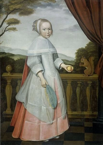 Portrait of Elisabeth van Oosten (1660-1714), as a Child, 1663. Creator: Willem Jansz. Ploy (attributed to)