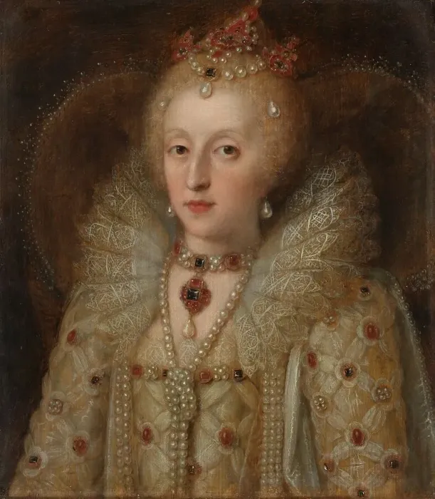 Framed Print : Portrait of Elizabeth I, Queen of England, 1550-1599. Creator: Unknown Framed Print : Portrait of Elizabeth I, Queen of England, 1550-1599. Creator: Unknown
