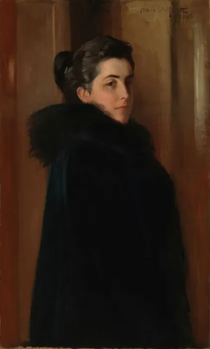 Framed Print : Portrait of Ellan Edelfelt, the Artists Wife, 1880. Creator: Edelfelt, Albert Gustaf Aristides (1854-1905) Framed Print : Portrait of Ellan Edelfelt, the Artists Wife, 1880. Creator: Edelfelt, Albert Gustaf Aristides (1854-1905)