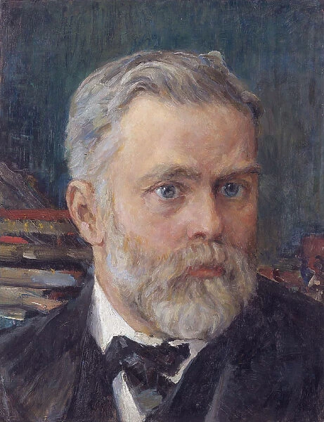 Portrait of Emanuel Nobel (1859-1932), c. 1909. Artist: Serov, Valentin Alexandrovich