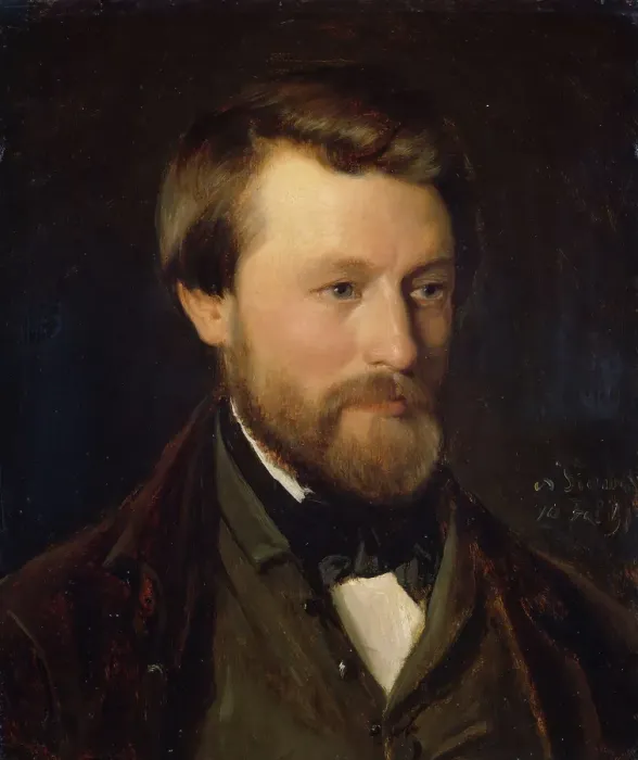 Framed Print : Portrait of Emil Tidemand, the Artist's Brother, 1851. Creator: Adolph Tidemand Framed Print : Portrait of Emil Tidemand, the Artist's Brother, 1851. Creator: Adolph Tidemand