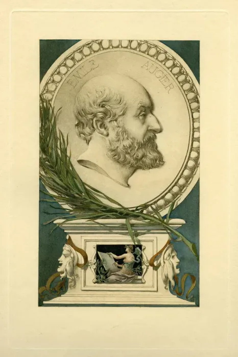 Framed Print : Portrait of Emile Augier (1820-1889). Creator: Anonymous Framed Print : Portrait of Emile Augier (1820-1889). Creator: Anonymous
