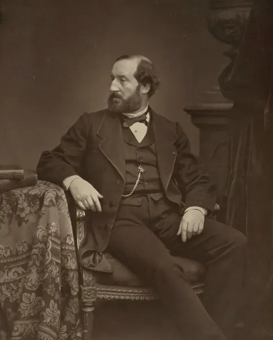 Framed Print : Portrait of Émile Augier (1820-1889), c. 1870. Creator: Adam-Salomon, Antoine Samuel (1818-1881) Framed Print : Portrait of Émile Augier (1820-1889), c. 1870. Creator: Adam-Salomon, Antoine Samuel (1818-1881)