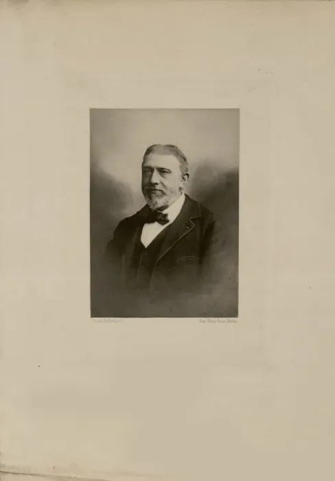 Framed Print : Portrait of Emile Guimet (1836-1918). Creator: Anonymous Framed Print : Portrait of Emile Guimet (1836-1918). Creator: Anonymous