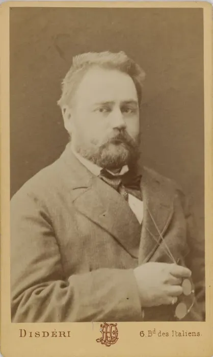Framed Print : Portrait of Emile Zola (1840-1902). Creator: Disderi Framed Print : Portrait of Emile Zola (1840-1902). Creator: Disderi