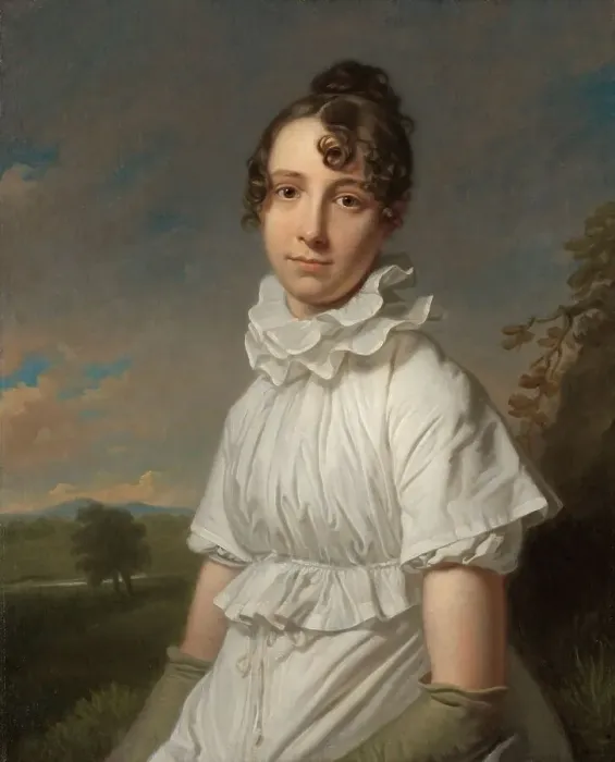 Framed Print : Portrait of Emma Jane Hodges, c.1810. Creator: Charles Howard Hodges Framed Print : Portrait of Emma Jane Hodges, c.1810. Creator: Charles Howard Hodges
