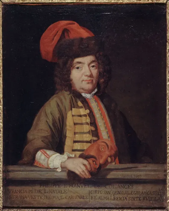 Framed Print : Portrait of Emmanuel de Coulanges (1633-1716), letter writer and singer, 1690. Creator: Nicolas Colombel