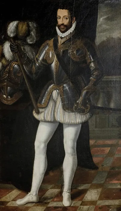 Framed Print : Portrait of Emmanuel Philibert (1528-1580), Duke of Savoy, 17th century. Creator: Anonymous Framed Print : Portrait of Emmanuel Philibert (1528-1580), Duke of Savoy, 17th century. Creator: Anonymous