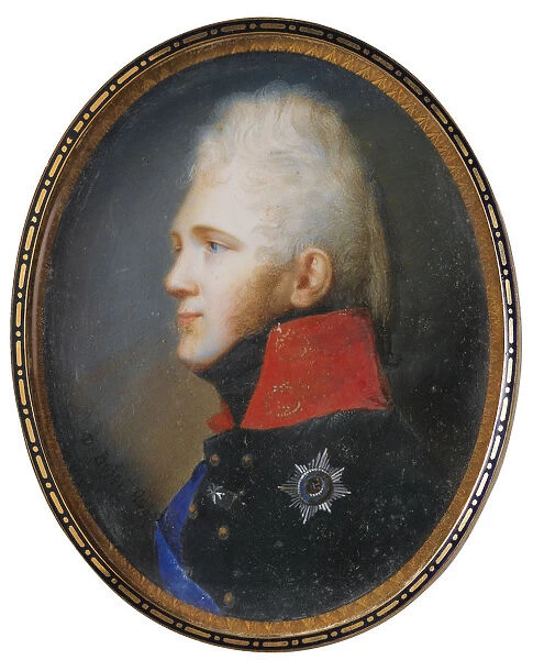 Portrait of Emperor Alexander I (1777-1825), 1805. Artist: Bossi, Johann Dominik (Domenico) (1767?1853)