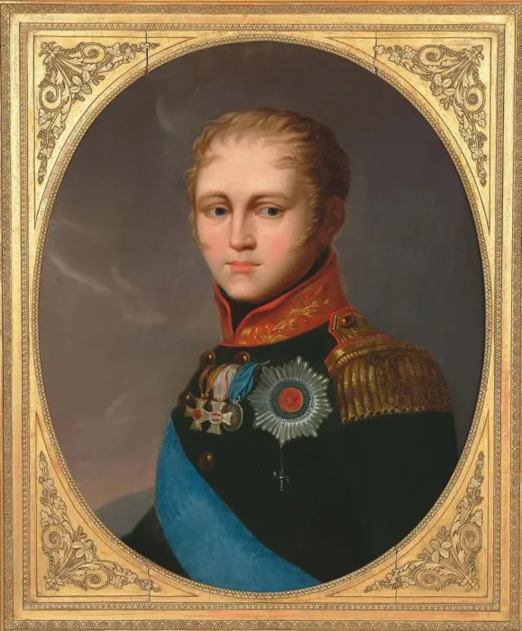 Framed Print : Portrait of Emperor Alexander I (1777-1825), c. 1810. Creator: Anonymous
