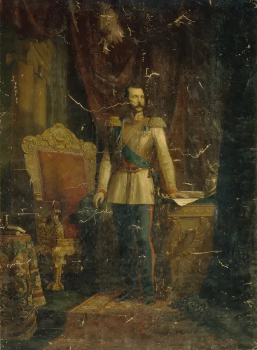 Framed Print : Portrait of Emperor Alexander II (1818-1881), 1862. Artist: Reichert, Fyodor Martynovich (?-1881) Framed Print : Portrait of Emperor Alexander II (1818-1881), 1862. Artist: Reichert, Fyodor Martynovich (?-1881)
