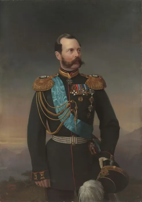 Framed Print : Portrait of Emperor Alexander II (1818-1881), 1872. Creator: Bottman, Yegor (Gregor) (18..-1891) Framed Print : Portrait of Emperor Alexander II (1818-1881), 1872. Creator: Bottman, Yegor (Gregor) (18..-1891)