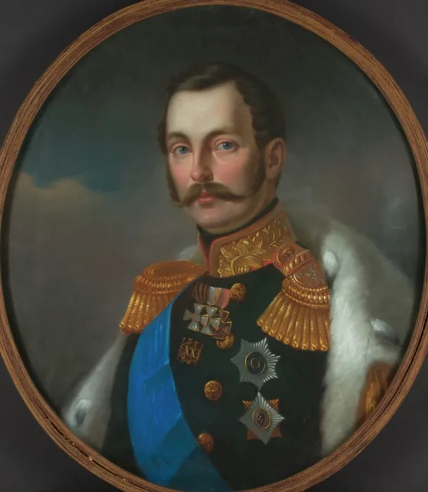 Framed Print : Portrait of Emperor Alexander II (1818-1881), 1856. Creator: Maleszewski, Tytus (1827-1898) Framed Print : Portrait of Emperor Alexander II (1818-1881), 1856. Creator: Maleszewski, Tytus (1827-1898)