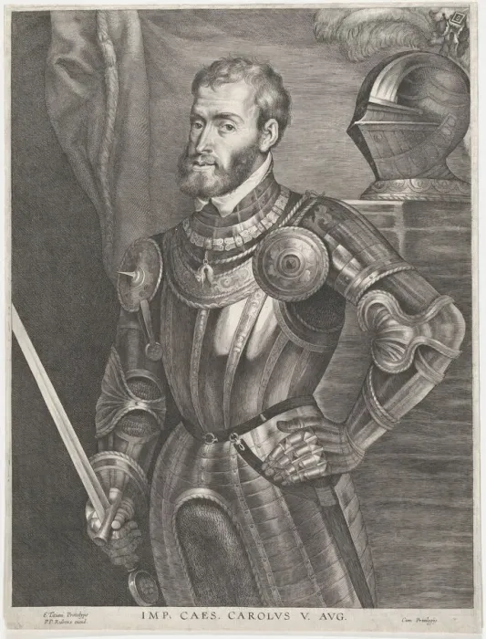 Framed Print : Portrait of Emperor Charles V, ca. 1620-30 Creator: Lucas Vorsterman Framed Print : Portrait of Emperor Charles V, ca. 1620-30 Creator: Lucas Vorsterman