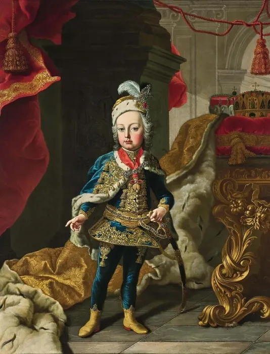 Framed Print : Portrait of Emperor Joseph II (1741-1790) as child. Creator: Mijtens (Meytens); Martin van; the Younger (1695-1770) Framed Print : Portrait of Emperor Joseph II (1741-1790) as child. Creator: Mijtens (Meytens); Martin van; the Younger (1695-1770)