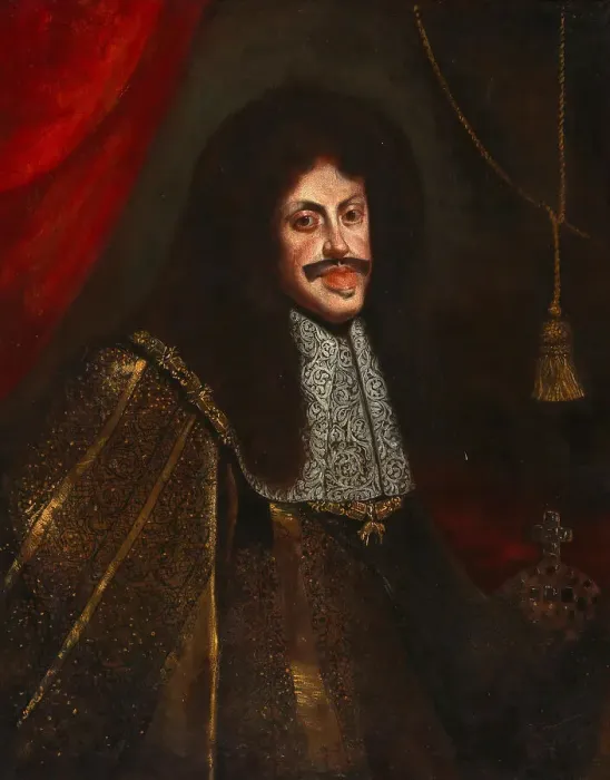 Framed Print : Portrait of Emperor Leopold I (1640-1705), Second Half of the 17th cen. Creator: Anonymous Framed Print : Portrait of Emperor Leopold I (1640-1705), Second Half of the 17th cen. Creator: Anonymous