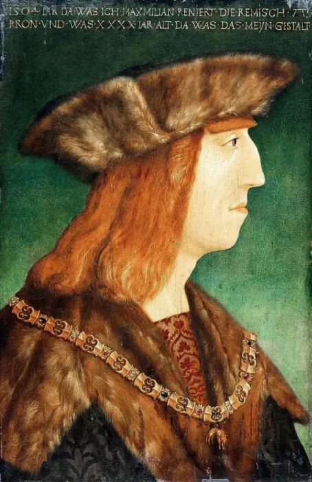 Framed Print : Portrait of Emperor Maximilian I (1459-1519), after 1504. Artist: Durer, Albrecht, (Workshop) Framed Print : Portrait of Emperor Maximilian I (1459-1519), after 1504. Artist: Durer, Albrecht, (Workshop)