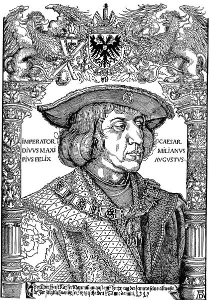 Portrait of Emperor Maximilian I, 1519. Artist: Albrecht Durer