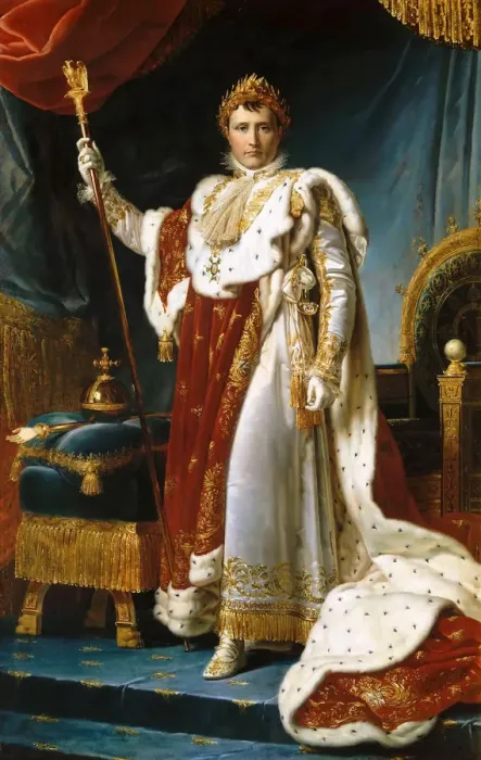 Framed Print : Portrait of Emperor Napoleon I Bonaparte (1769-1821) in his Coronation Robes. Artist: Gerard, Francois Pascal Simon (1770-1837) Framed Print : Portrait of Emperor Napoleon I Bonaparte (1769-1821) in his Coronation Robes. Artist: Gerard, Francois Pascal Simon (1770-1837)