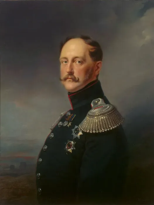 Framed Print : Portrait of Emperor Nicholas I, (1796-1855), 1852. Artist: Franz Kruguer Framed Print : Portrait of Emperor Nicholas I, (1796-1855), 1852. Artist: Franz Kruguer