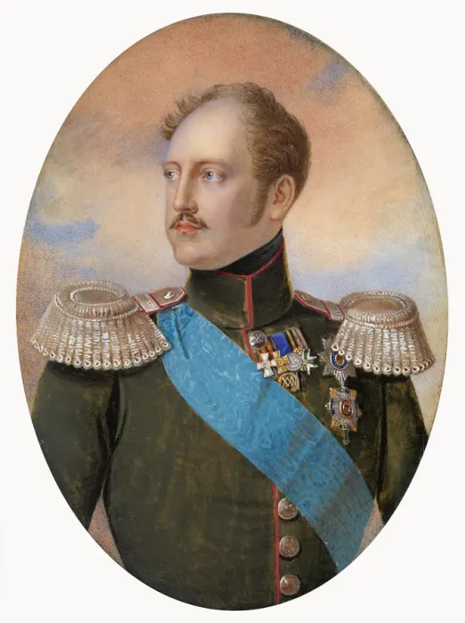 Framed Print : Portrait of Emperor Nicholas I (1796-1855). Artist: Winberg, Ivan Andreyevich (?-1851) Framed Print : Portrait of Emperor Nicholas I (1796-1855). Artist: Winberg, Ivan Andreyevich (?-1851)
