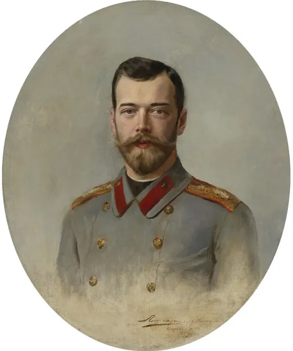 Framed Print : Portrait of Emperor Nicholas II (1868-1918), 1897. Artist: Liphart, Ernest Karlovich (1847-1932)