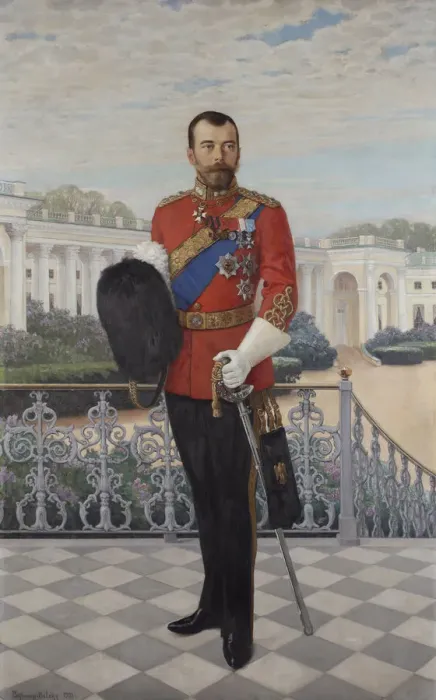 Framed Print : Portrait of Emperor Nicholas II (1868-1918), 1908. Creator: Bogdanov-Belsky, Nikolai Petrovich Framed Print : Portrait of Emperor Nicholas II (1868-1918), 1908. Creator: Bogdanov-Belsky, Nikolai Petrovich