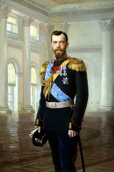 Portrait of Emperor Nicholas II, 1900. Artist: Ernst von Liphart