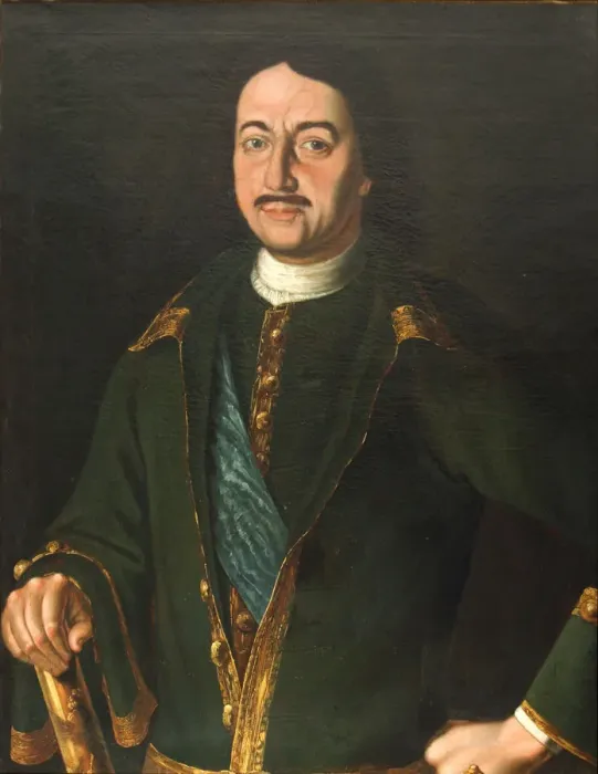Framed Print : Portrait of Emperor Peter I the Great (1672-1725), 1758. Artist: Antropov, Alexei Petrovich (1716-1795) Framed Print : Portrait of Emperor Peter I the Great (1672-1725), 1758. Artist: Antropov, Alexei Petrovich (1716-1795)