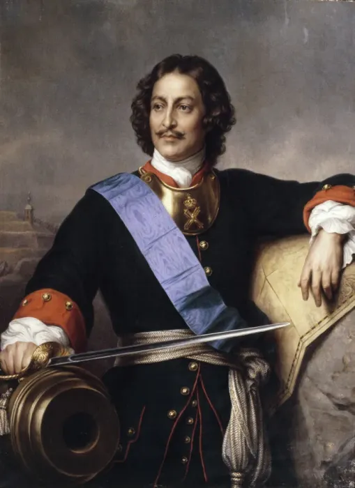 Framed Print : Portrait of Emperor Peter I the Great (1672-1725). Artist: Delaroche, Paul Hippolyte (1797-1856) Framed Print : Portrait of Emperor Peter I the Great (1672-1725). Artist: Delaroche, Paul Hippolyte (1797-1856)