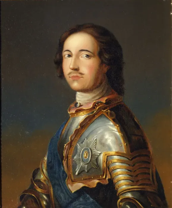 Framed Print : Portrait of Emperor Peter I the Great (1672-1725) in Knight Armour. Artist: Anonymous Framed Print : Portrait of Emperor Peter I the Great (1672-1725) in Knight Armour. Artist: Anonymous