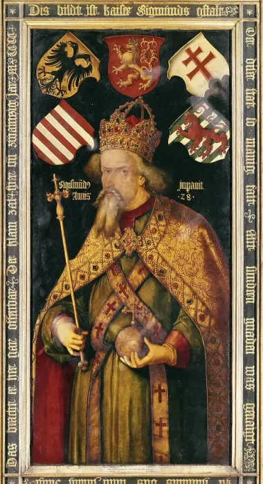 Framed Print : Portrait of Emperor Sigismund (1369-1437), 1511-1512. Creator: Dürer, Albrecht (1471-1528) Framed Print : Portrait of Emperor Sigismund (1369-1437), 1511-1512. Creator: Dürer, Albrecht (1471-1528)