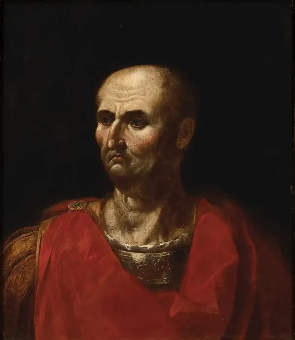 Framed Print : Portrait of the Emperor Vespasian, End of 17th-Early 18th cen. Creator: Anonymous Framed Print : Portrait of the Emperor Vespasian, End of 17th-Early 18th cen. Creator: Anonymous