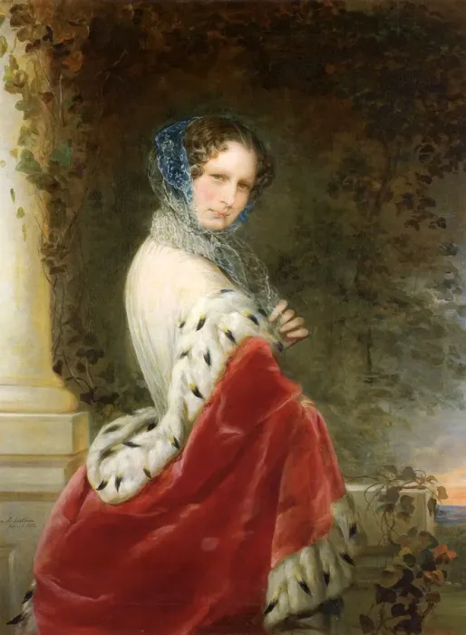 Framed Print : Portrait of Empress Alexandra Fyodorovna (Charlotte of Prussia), Emperors Nicholas I wife (1798-1860), 1852. Artist: Robertson, Christina (1796-1854) Framed Print : Portrait of Empress Alexandra Fyodorovna (Charlotte of Prussia), Emperors Nicholas I wife (1798-1860), 1852. Artist: Robertson, Christina (1796-1854)