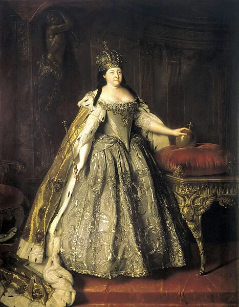 Portrait of Empress Anna Ioannovna, (1693-1740), 1730. Artist: Louis Caravaque