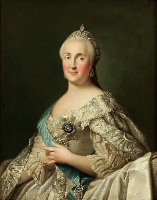 Framed Print : Portrait of Empress Catherine II (1729-1796), c. 1780. Artist: Erichsen, Vigilius (1722-1782) Framed Print : Portrait of Empress Catherine II (1729-1796), c. 1780. Artist: Erichsen, Vigilius (1722-1782)