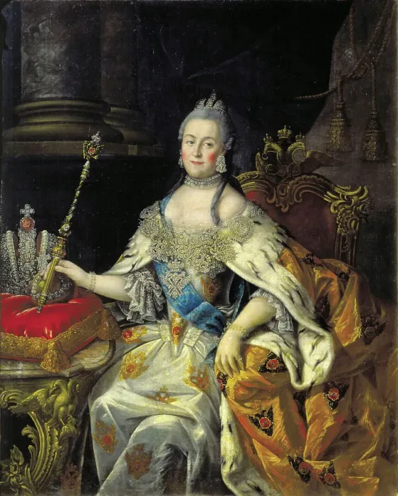 Framed Print : Portrait of Empress Catherine II (1729-1796), 1766 Framed Print : Portrait of Empress Catherine II (1729-1796), 1766